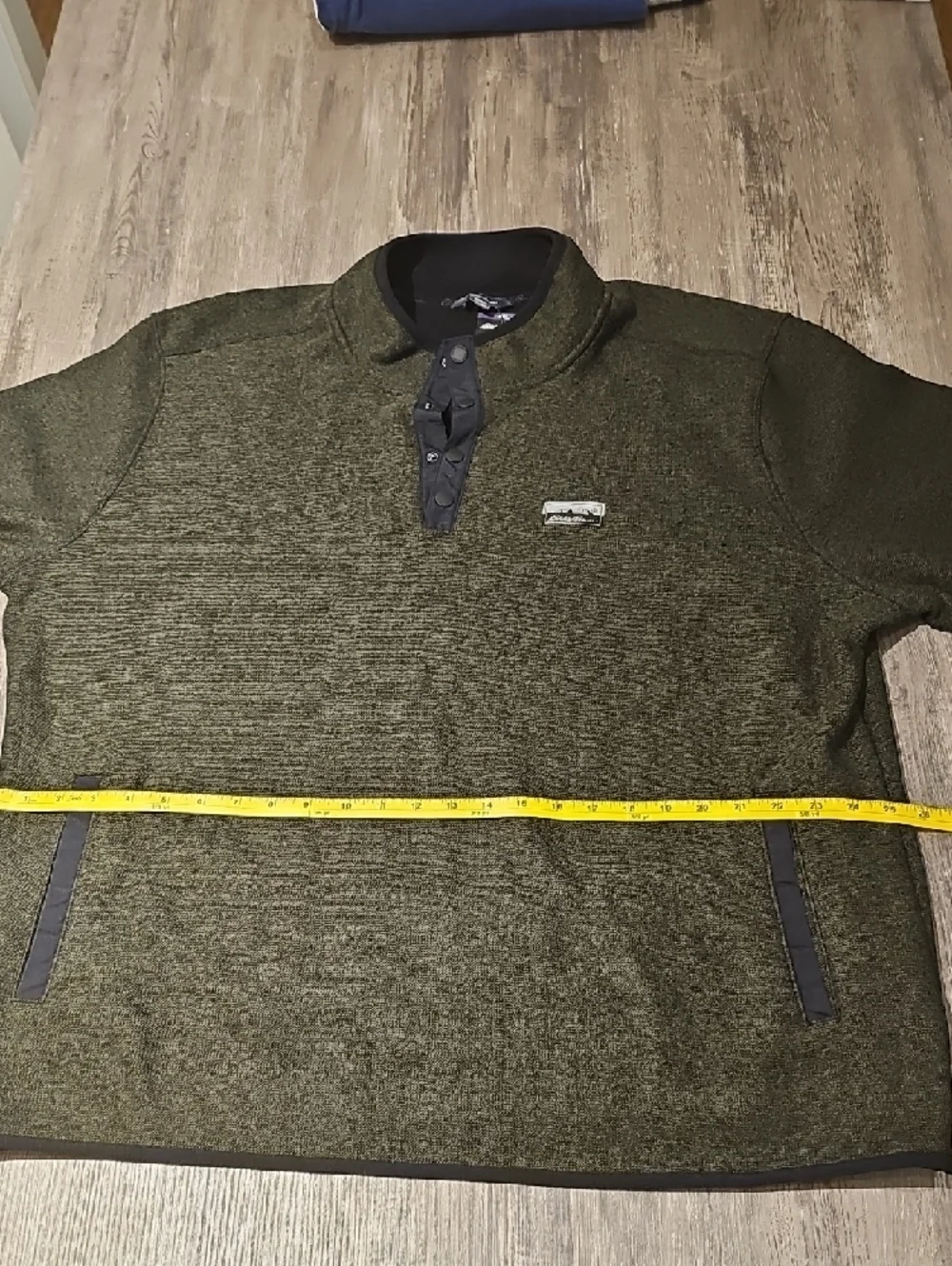 Eddie Bauer Olive Green Pullover Fleece
